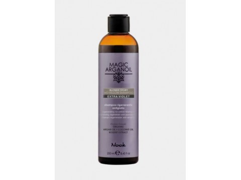 Nook Magic Arganoil BLONDE STORY NO YELLOW tonuojantis šampūnas 250ml